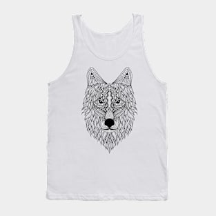 Wolf Drawing Tank Top